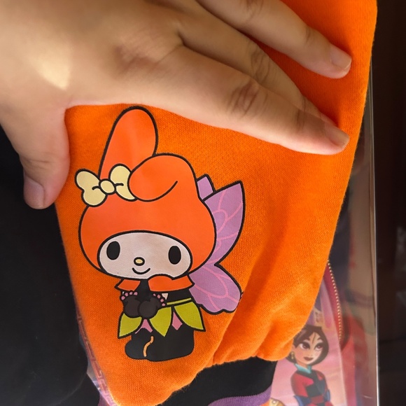 Sanrio Hello Kitty My Melody Cinnamoroll Kuromi Keroppi Zip Hoodie Women Small - Picture 9 of 11